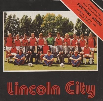 Lincoln City v Southend United  23-Apr-1983