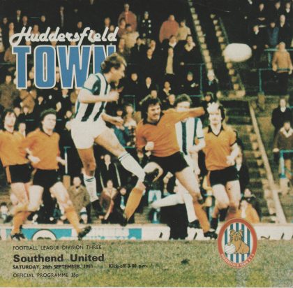Huddersfield Town v Southend United   26-Sep-1981