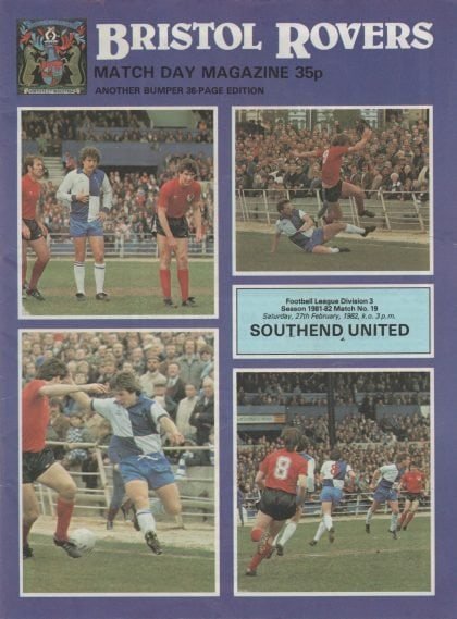 Bristol Rovers v Southend United   27-Feb-1982