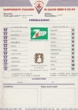 Fiorentina v Southend United  12-Oct-1993