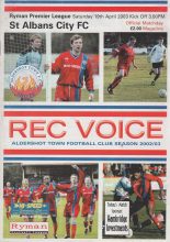 Aldershot Town v St Albans City  19-Apr-2003