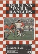 Queens Park Rangers v Sunderland 23-Oct-1976