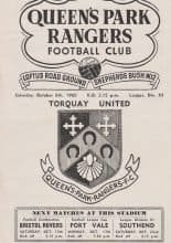 Queens Park Rangers v Torquay United 08-Oct-1960