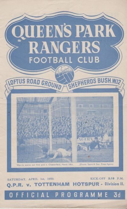 Queens Park Rangers v Tottenham Hotspur 01-Apr-1950