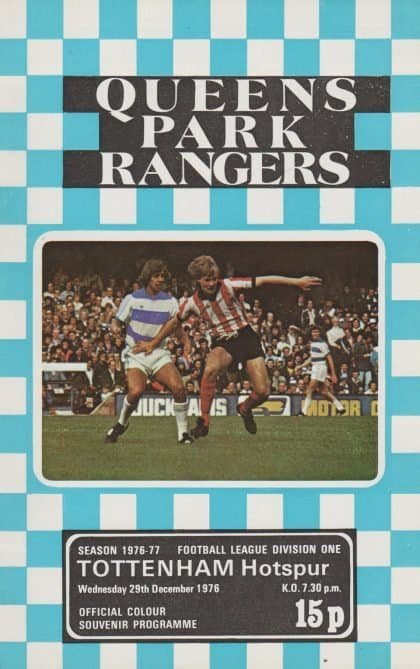Queens Park Rangers v Tottenham Hotspur  29-Dec-1976