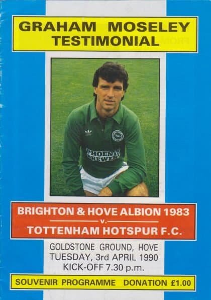 Brighton and Hove Albion 1983 v Tottenham Hotspur 03-Apr-1990