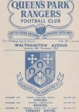 Queens Park Rangers v Walthamstow Avenue 20-Nov-1954