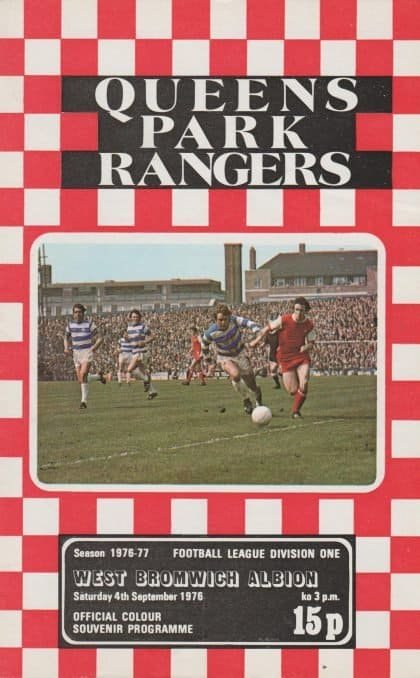 Queens Park Rangers v West Bromwich Albion  04-Sep-1976