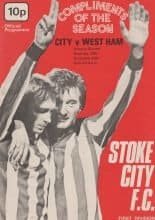 Stoke City v West Ham United 28-Dec-1974
