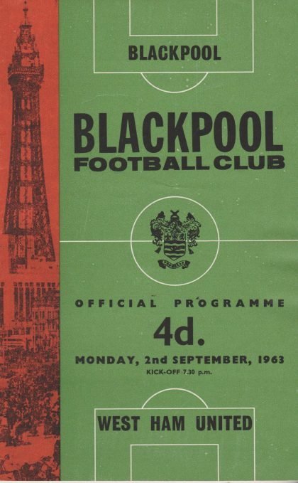 Blackpool v West Ham United 02-Sept-1963