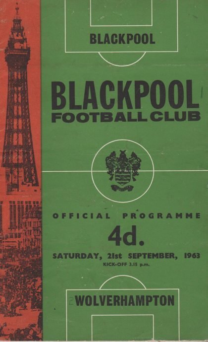 Blackpool v Wolverhampton Wanderers 21-Sep-1963
