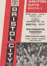 Bristol City v Wolverhampton Wanderers  28-Dec-1965