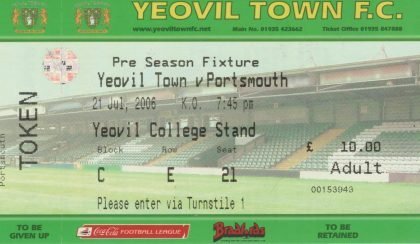 Yeovil Town v Portsmouth   21-Jul-2006