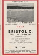 Workington v Bristol City  15-Jan-1965