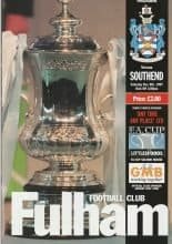 Fulham v Southend United 06-Dec-1997