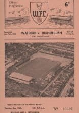Watford v Birmingham City 09-Jan-1960
