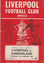 Liverpool v Sunderland   13-Feb-1966