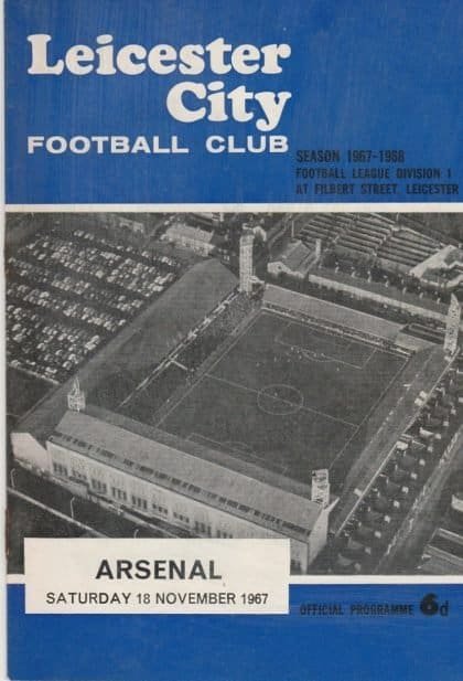 Leicester City v Arsenal 18-Nov-1967