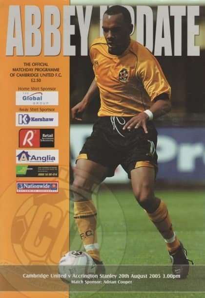 Cambridge United v Accrington Stanley  20-Aug-2005