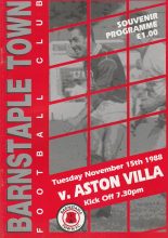 Barnstaple Town v Aston Villa 15-Nov-1988