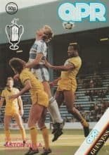 Queens Park Rangers v Aston Villa  30-Oct-1984