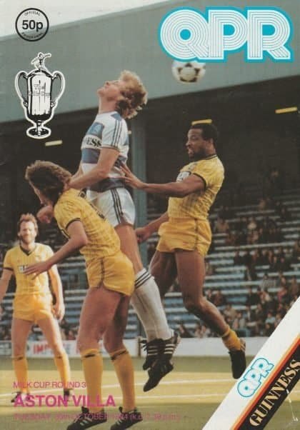 Queens Park Rangers v Aston Villa  30-Oct-1984