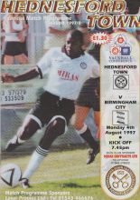 Hednesford Town v Birmingham City 04-Aug-1997