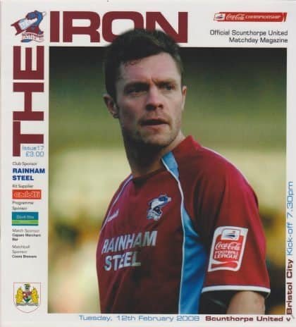 Scunthorpe United v Bristol City  12-Feb-2008