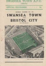 Swansea Town v Bristol City  17-Dec-1955
