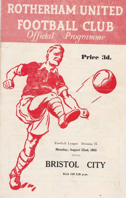 Rotherham United v Bristol City  22-Aug-1955