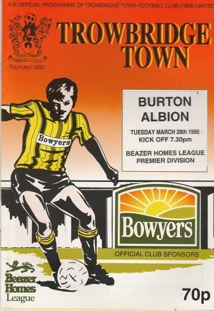 Trowbridge Town v Burton Albion 28-Mar-1995