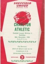 Sheffield United v Charlton Athletic 20-Dec-1958