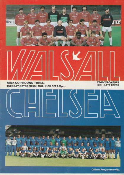 Walsall v Chelsea 30-Oct-1984