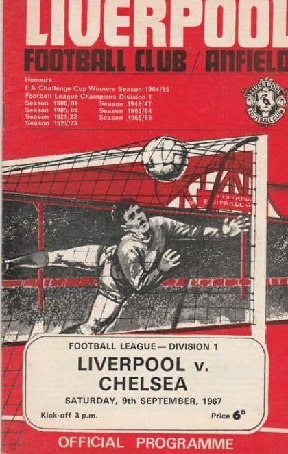 Liverpool v Chelsea 09-Sep-1967