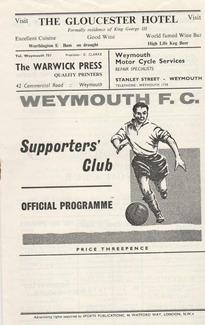 Weymouth v Chelmsford City 09-Dec-1961