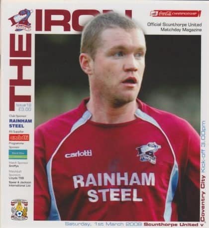 Scunthorpe United v Coventry City  01-Mar-2008