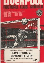 Liverpool v Coventry City 30-Dec-1967