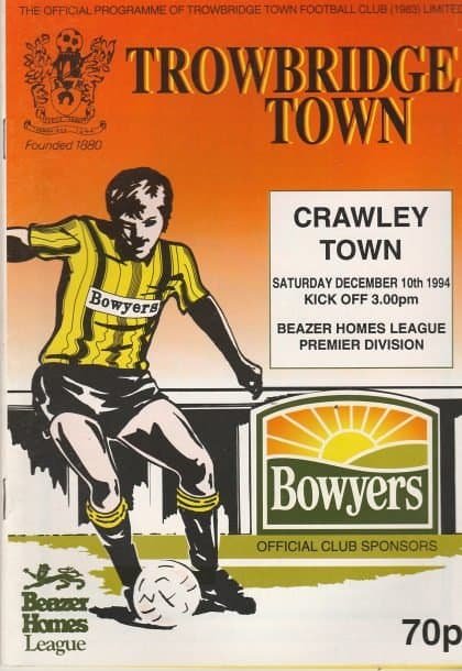 Trowbridge Town v Crawley Town 10-Dec-1994