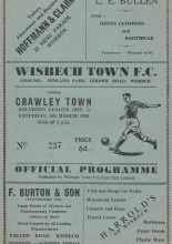 Wisbech Town v Crawley Town 09-Mar-1968