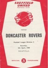 Sheffield United v Doncaster Rovers 05-Apr-1958