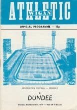 Wigan Athletic v Dundee   06-Nov-1978