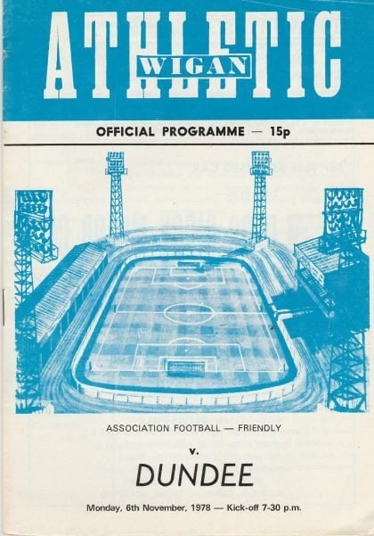 Wigan Athletic v Dundee   06-Nov-1978