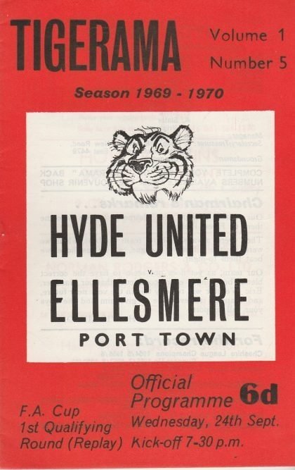 Hyde United v Ellesmere Port Town  24-Sep-1969