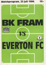 BK Fram v Everton  22-Jul-1994