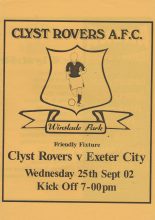 Clyst Rovers v Exeter City 25-Sep-2002