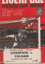 Liverpool v Fulham 27-Apr-1968