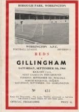 Workington v Gillingham 05-Sep-1964