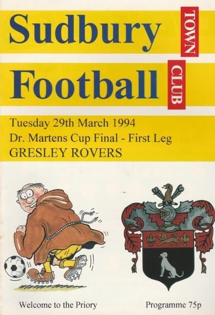 Sudbury Town v Gresley Rovers 29-Mar-1994