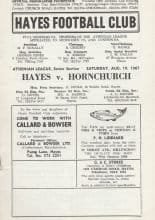 Hayes v Hornchurch  19-Aug-1967