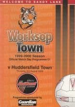 Worksop Town v Huddersfield Town 03-Aug-2000